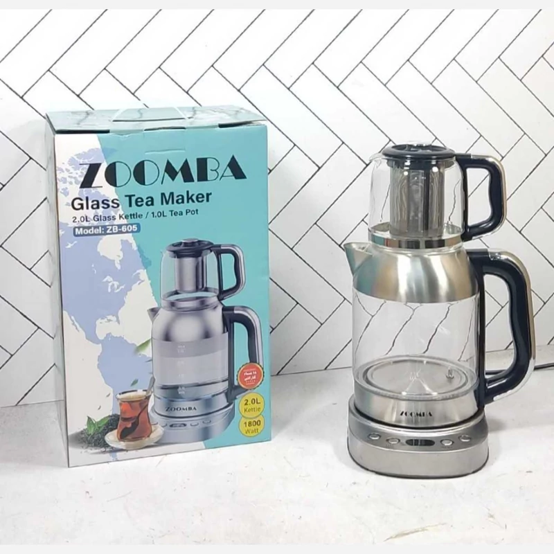 چای ساز روهمی بدنه پیرکس زومبا ZB-605