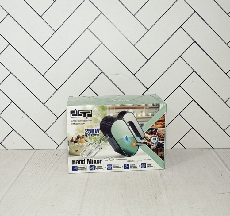 همزن گیربکسی ۲۵۰ وات دی اس پی مدل KM-2143 ۵ سرعته