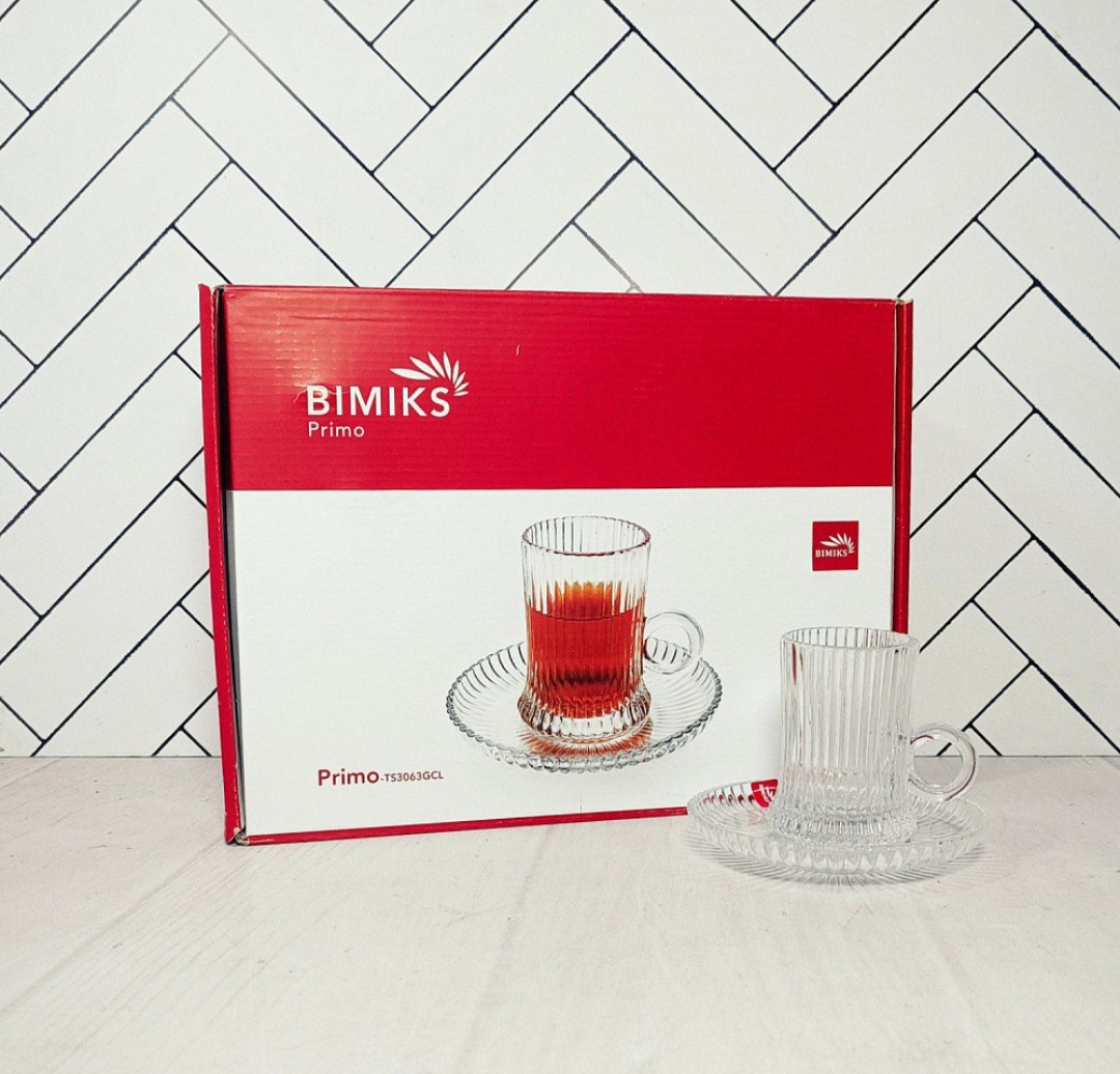 سرویس چای خوری پریمو کادویی بیمیکس قیمت هر دست (هر کارتن شامل ۴ دست) (عمده)