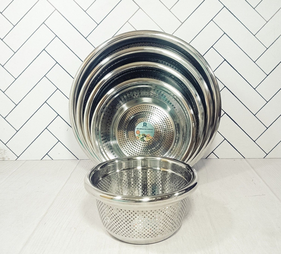 سرویس آبکش ۵ پارچه گرد استیل زومبا مدل L5249