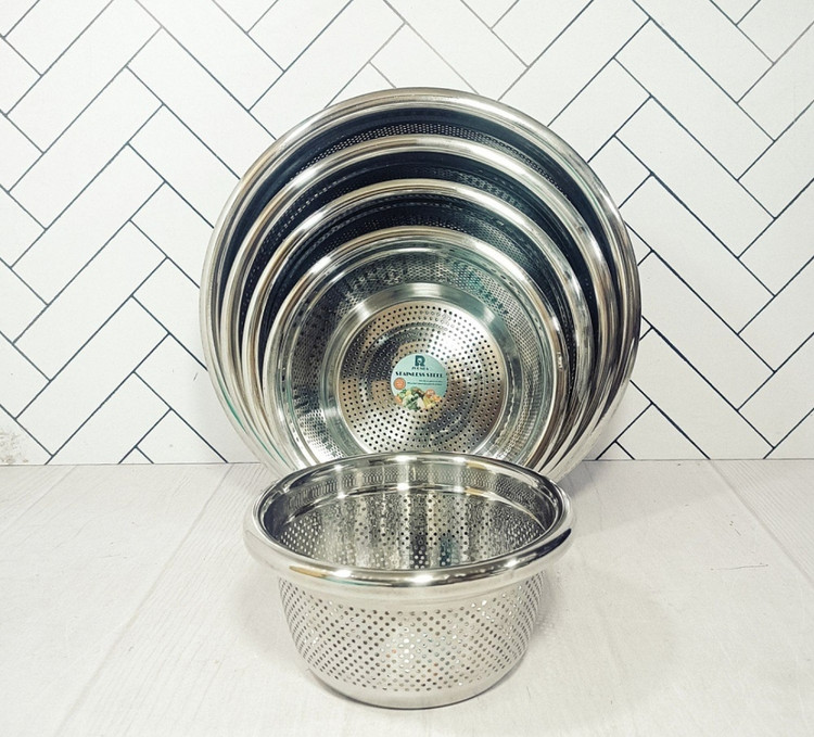سرویس آبکش ۵ پارچه گرد استیل زومبا مدل L5249