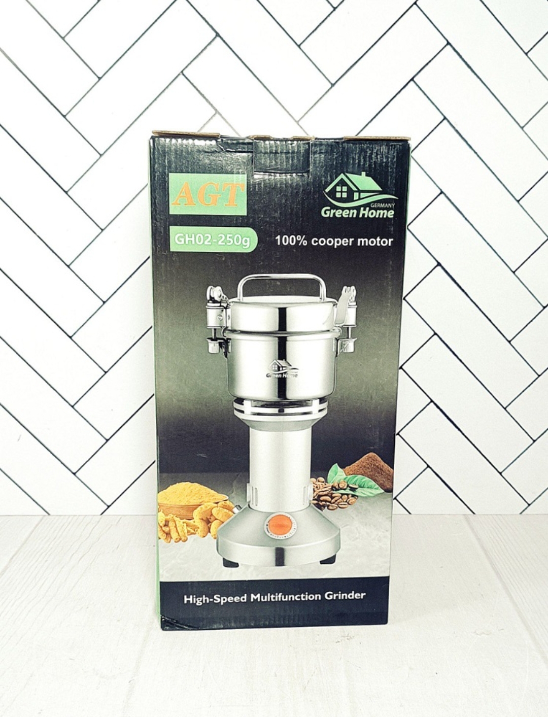آسیاب صنعتی ۲۵۰ گرمی ۱۳۰۰ وات گرین هوم مدل GH02-250G